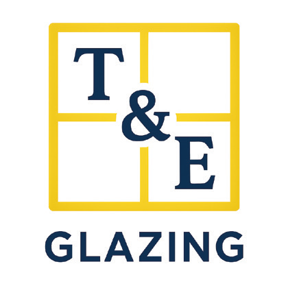 T&E Glazing logo